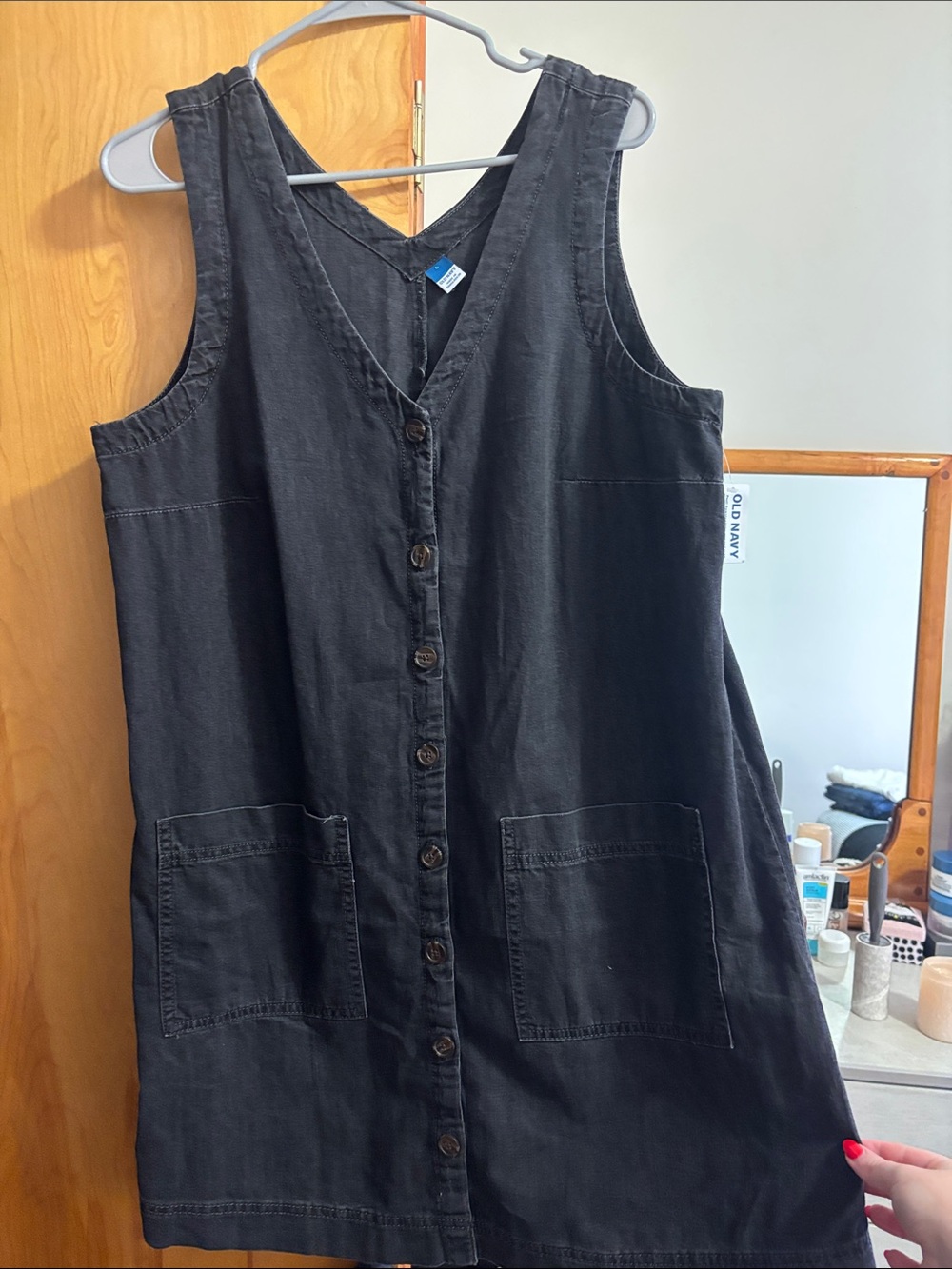 Old Navy Black denim dress